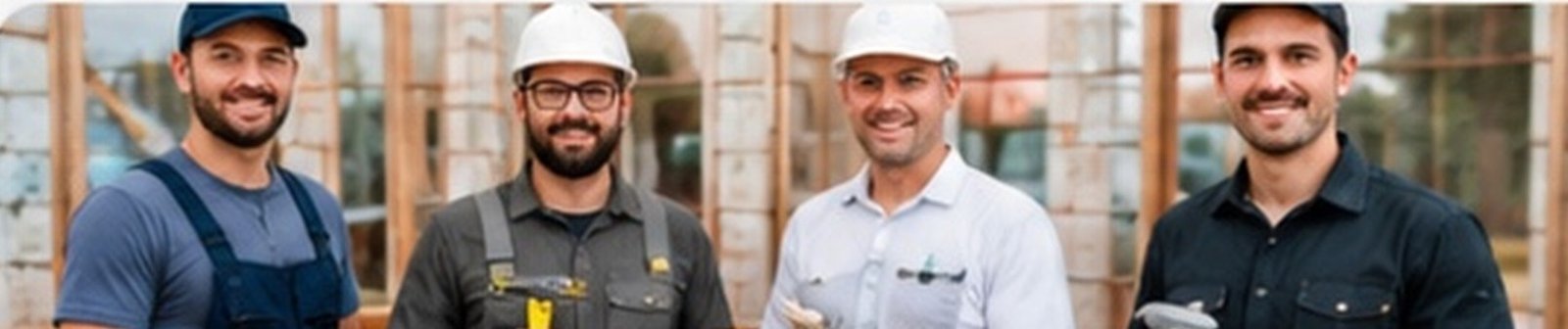 Chantier avec plusieurs corps de m&eacute;tiers